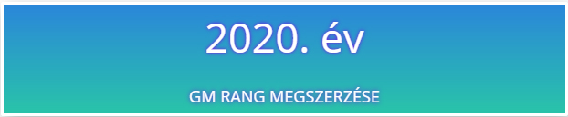2020. év GM rang megszerzése